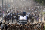 Tamil Nadu, Police Firing, sterlite protests in tamil nadu turns violent 11 killed in police firing, Tear gas