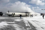 Delta aircraft Toronto Airport, Delta aircraft Toronto Airport injured, delta aircraft flips upside down on landing at toronto airport, Plane