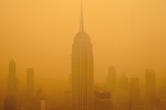 New York pollution levels, New York pollution, smog choking new york, Flights